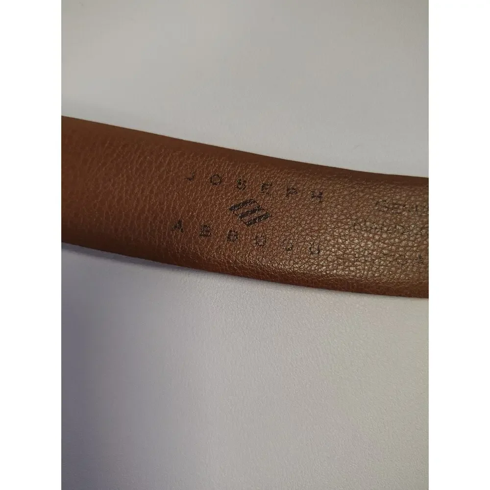 Joseph Abboud Genuine Leather Belt Men’s 34 Cognac Brown Hand Crafted in Italy
